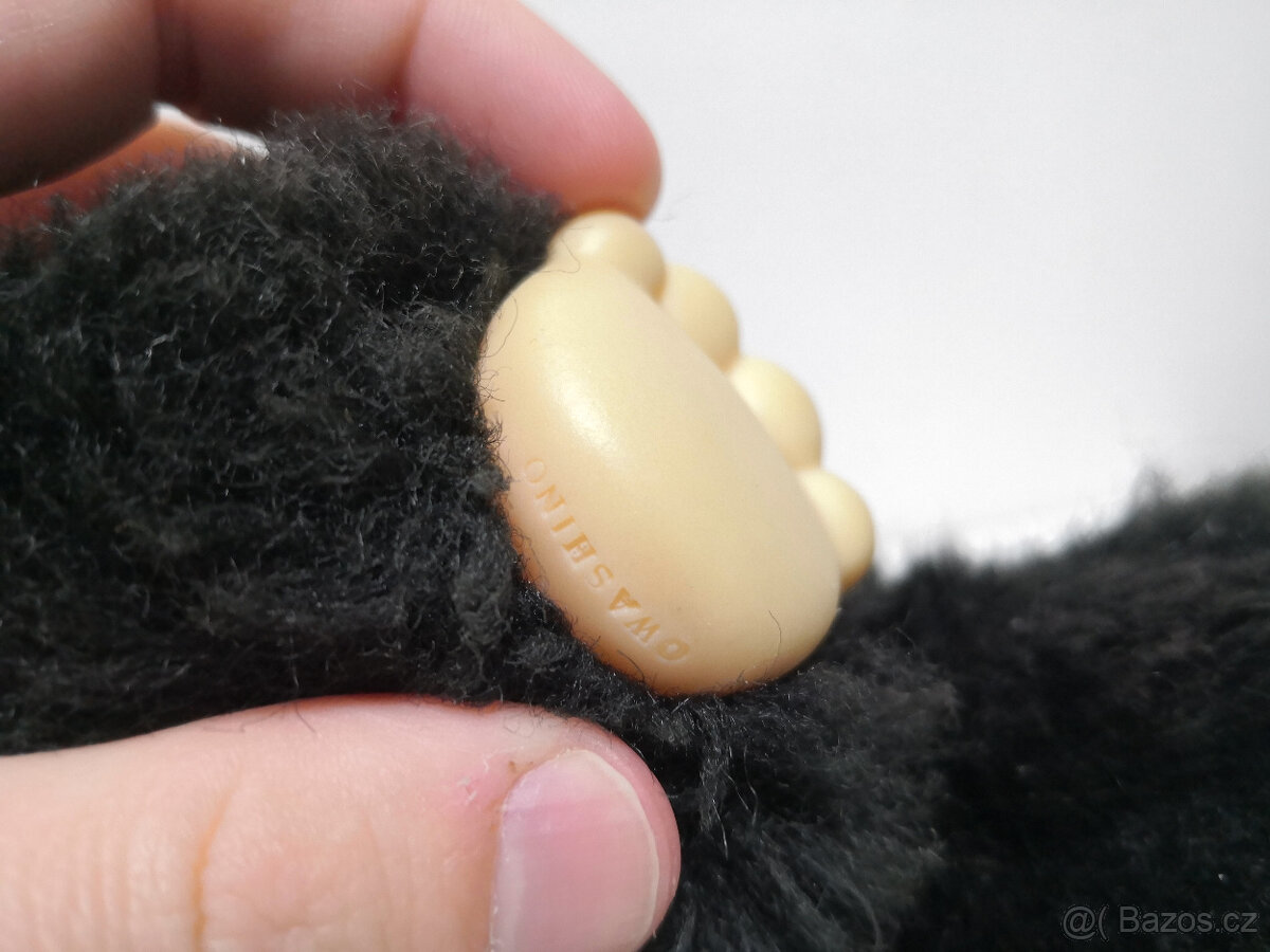 Retro mončiči XXL nyamy Felina čierna 35cm - 13