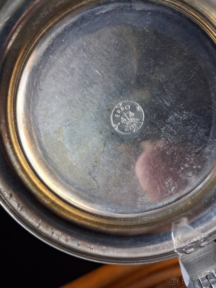 Keramicky korbel s cínovým víkem - 13