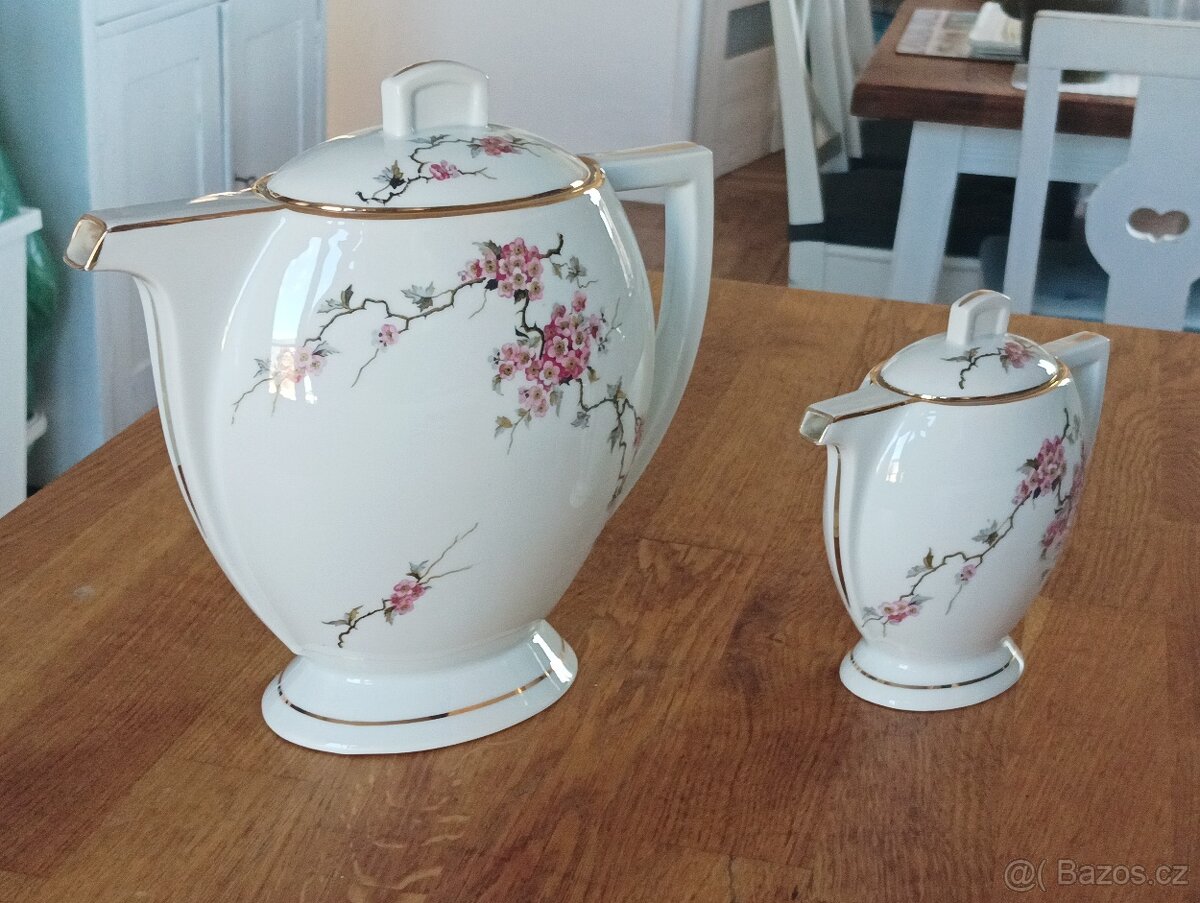 ART DECO PORCELÁNOVÉ KONVIČKY UNION PORCELAINIERE UNIQUE LIM - 13