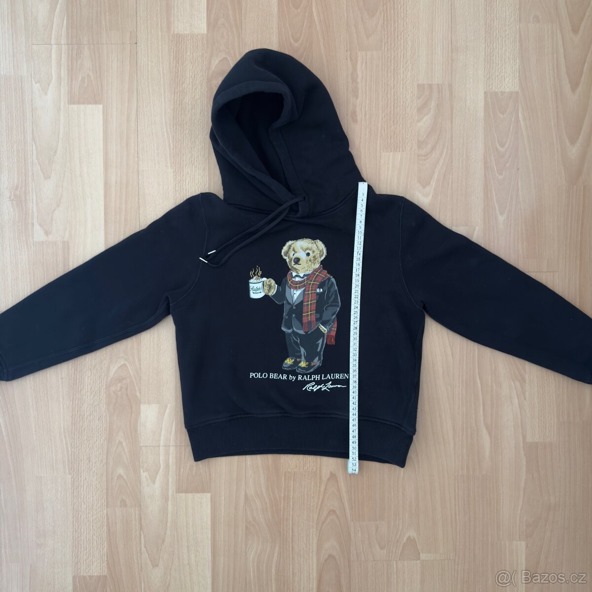 Ralph Lauren Polo černá mikina s motivem medvěd - 13