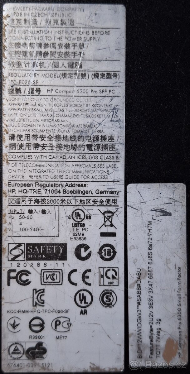 Prodám stolní PC 5x HP, Fujitsu - 13