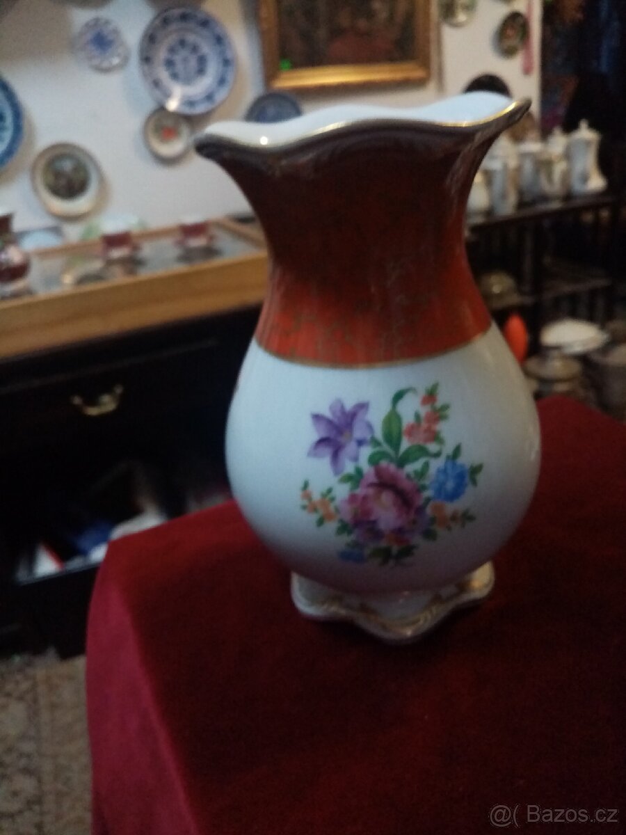 Starožitná porcelánová váza - 13