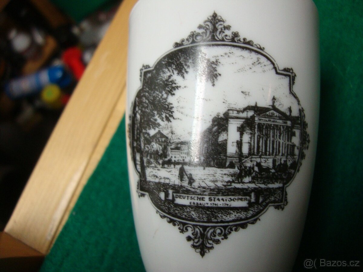 Starožitné porcelánové pohárky Berlín výroba Wallendorf top - 13