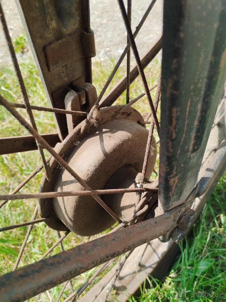 Přední vidlice NSU 125 ZDB originální stav včetně barvy - 13