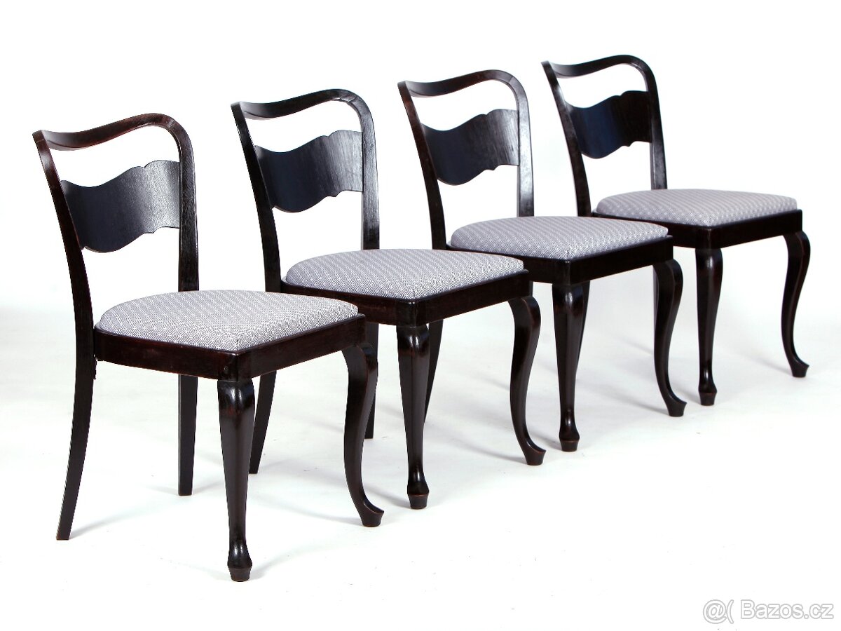 Jídelní židle THONET, nové čalounění, 4 kusy. - 13