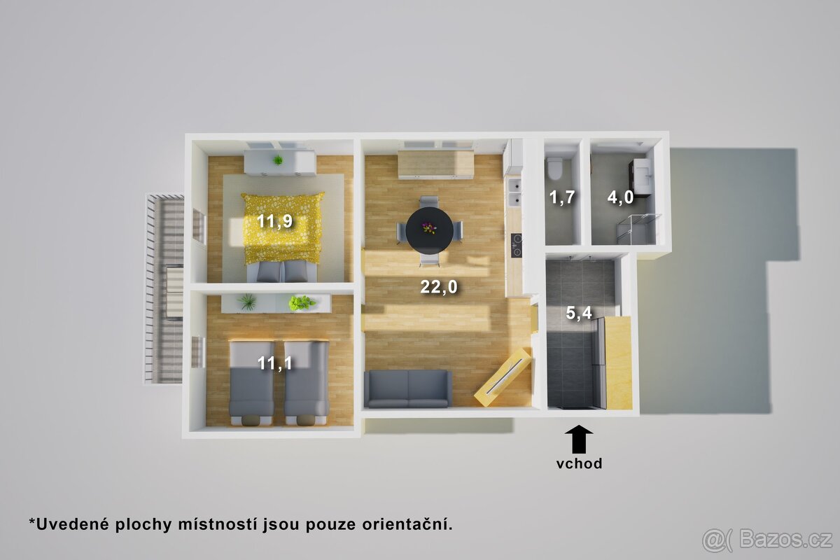 Prodej bytu 3+kk 63 m², Vrchlabí, ev.č. 00989 - 13