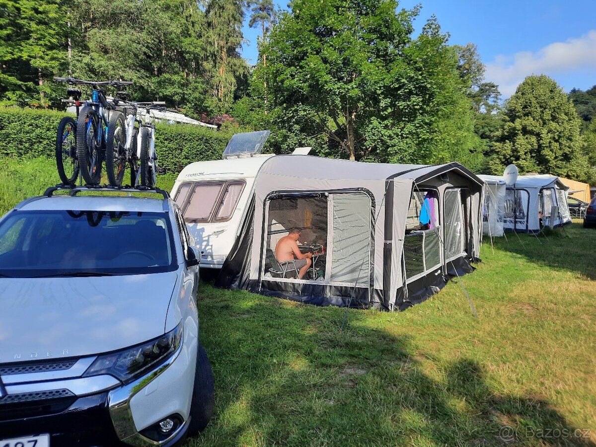Anglický karavan Sterling + předstan a další příslušenství - 13