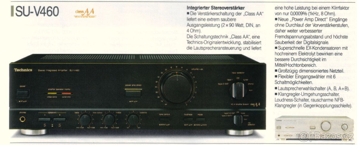 TECHNICS SU-V460 Stereo Amplifier / VC-4 class AA - 13