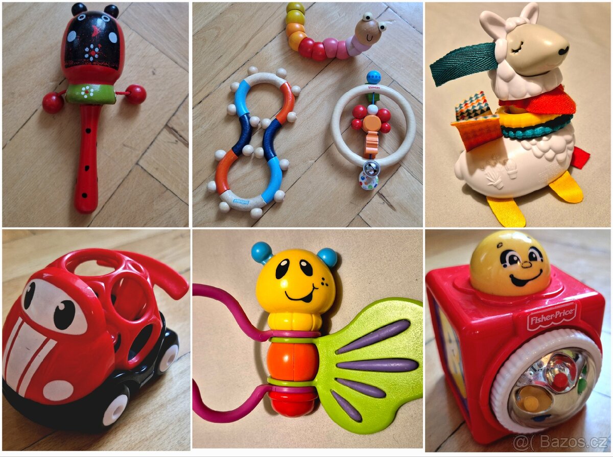 Chrastítko Fisher-Price, měkké kostky, knížka do vody - 13