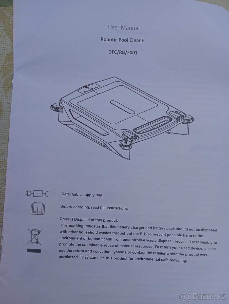 solární bazénový hladinový sběrač, skimmer robot - 13