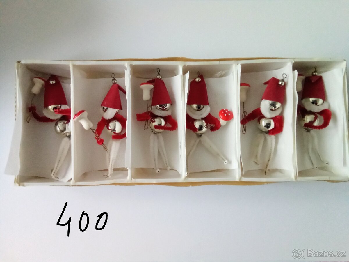 Staré ozdoby -různé- vánoční ozdoby, baňky - 13