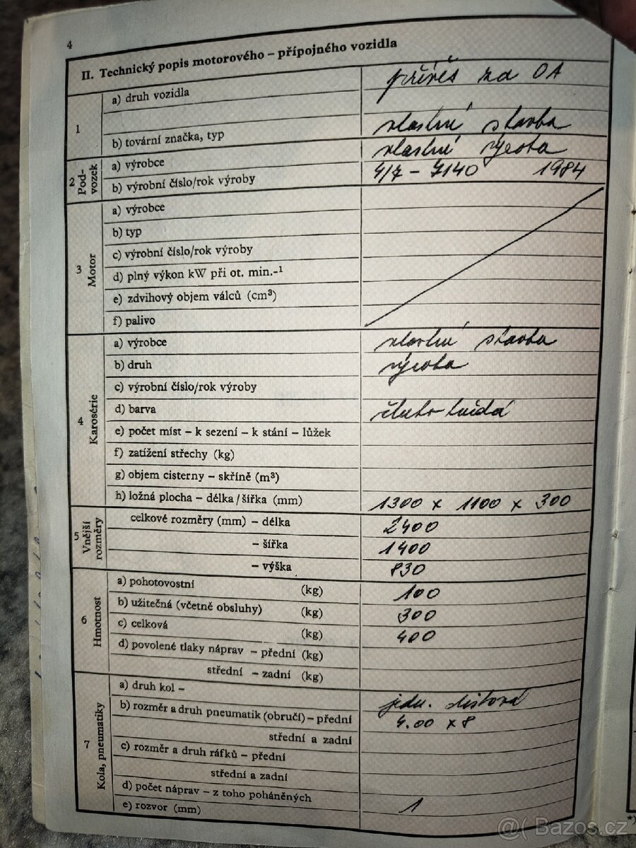 Vozík r.v. 1984 - 13