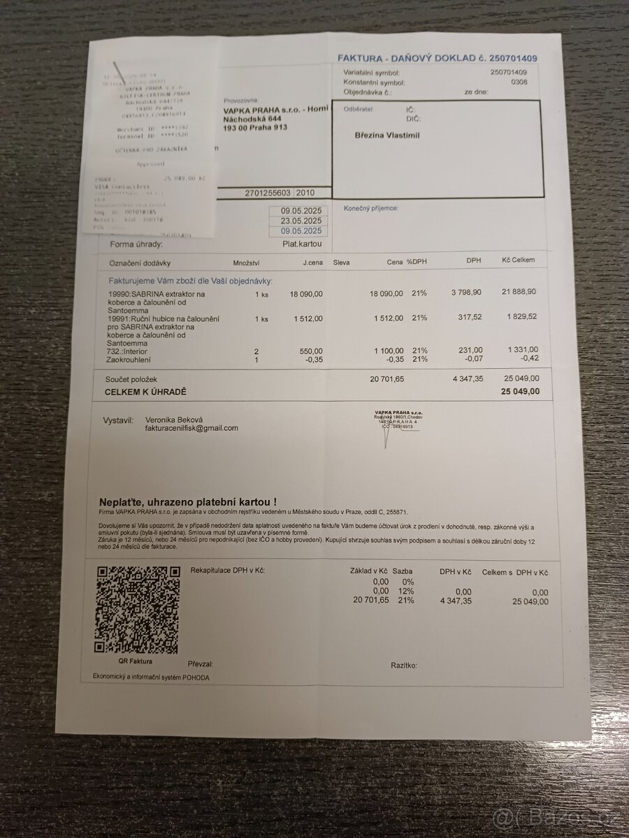 PRODÁM EXTRAKTOR SABRINA, TEPOVAČ-ZÁRUKA DO 5/27, Karcher - 13