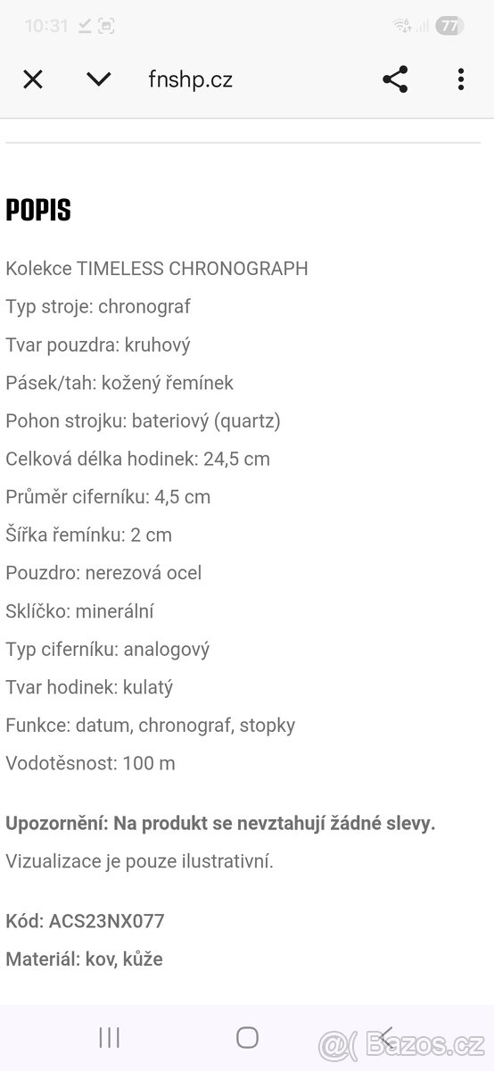 Pánské hodinky ( AC SPARTA ) zn. FESTINA - 13