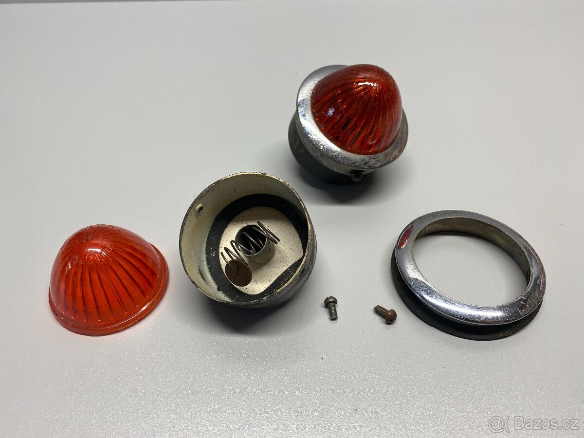 blinkr světlo blikač staré směrové světlo skleněné - 13