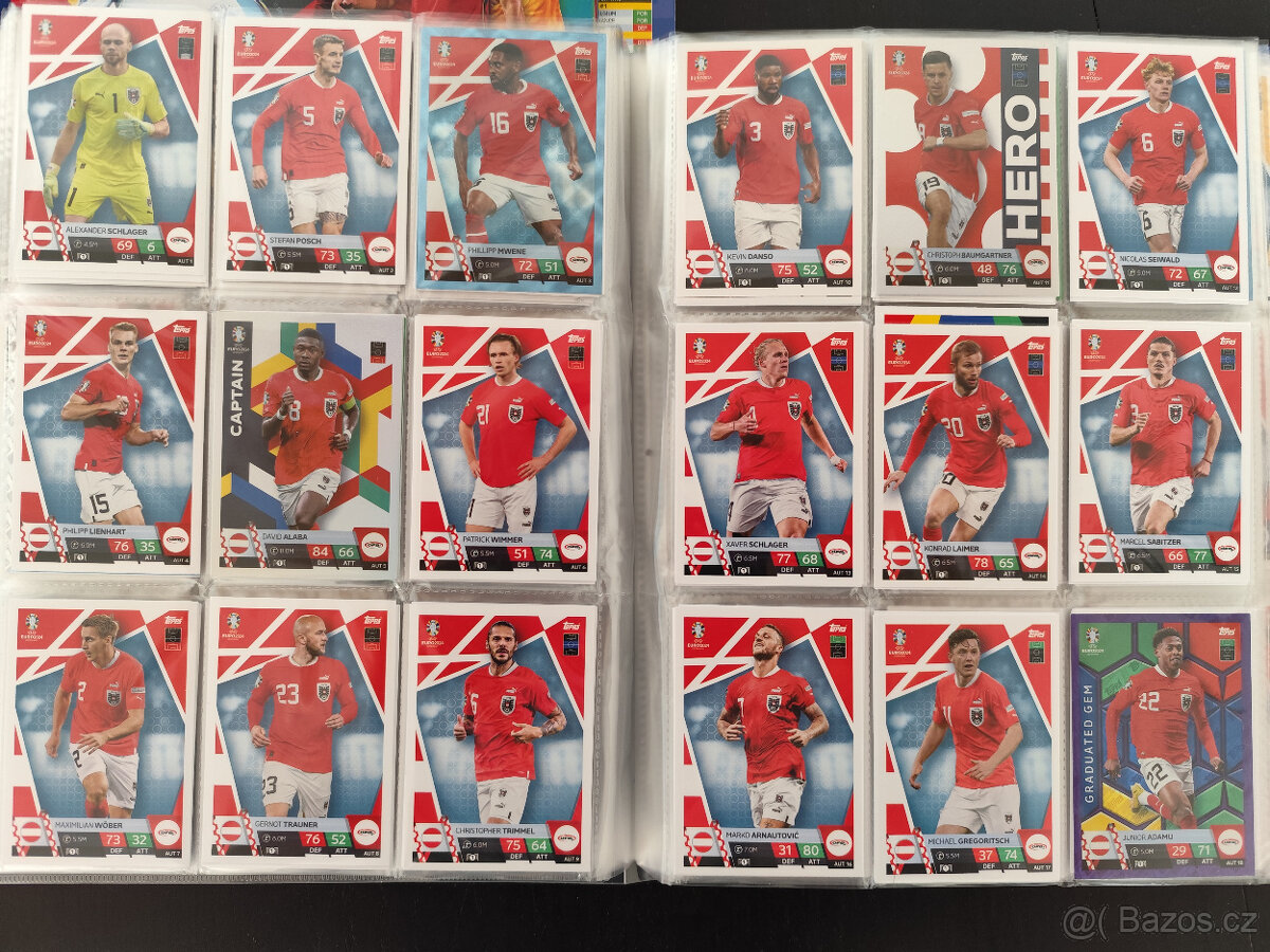 Fotbalové kartičky Euro 2024 kartičky Match Attax - země - 13