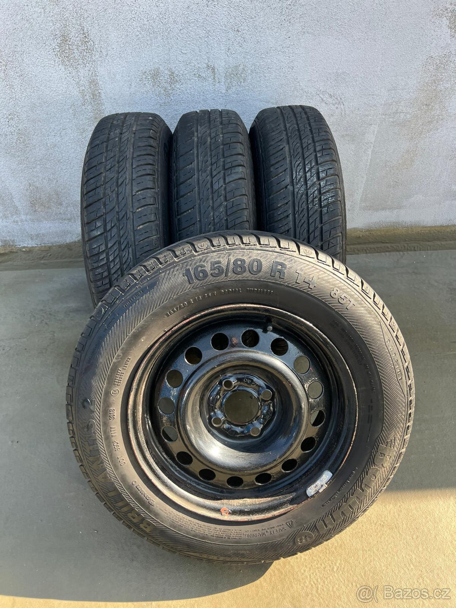 165/80R14 letní sada 4x100 5,5x14 - 13