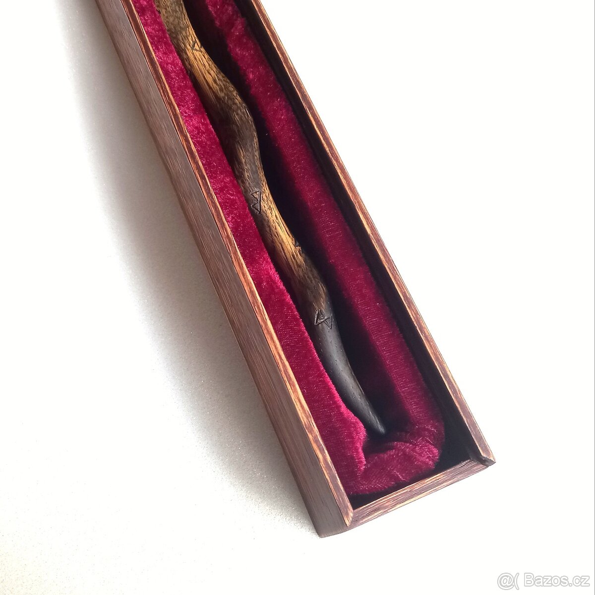 Kouzelnická - Runová Hůlka - z dubového dřeva - 13