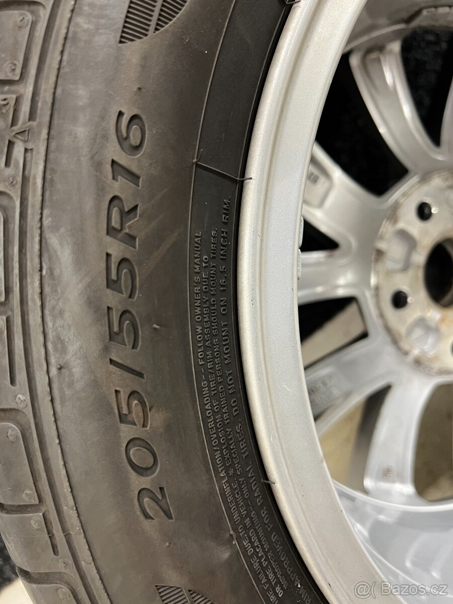 Prodám letní sadu ALU kol OCTAVIA III 205 55 R16 - 13