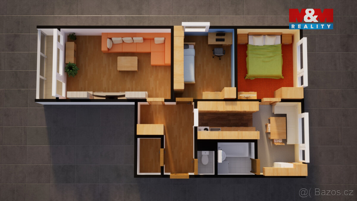 Prodej bytu 3+1 v Turnově, ul. Studentská - 13