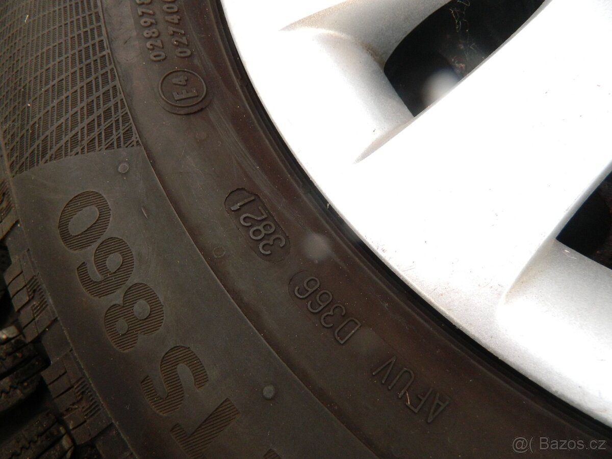 5x120+zimní pneu Continental 9mm R15 - 13