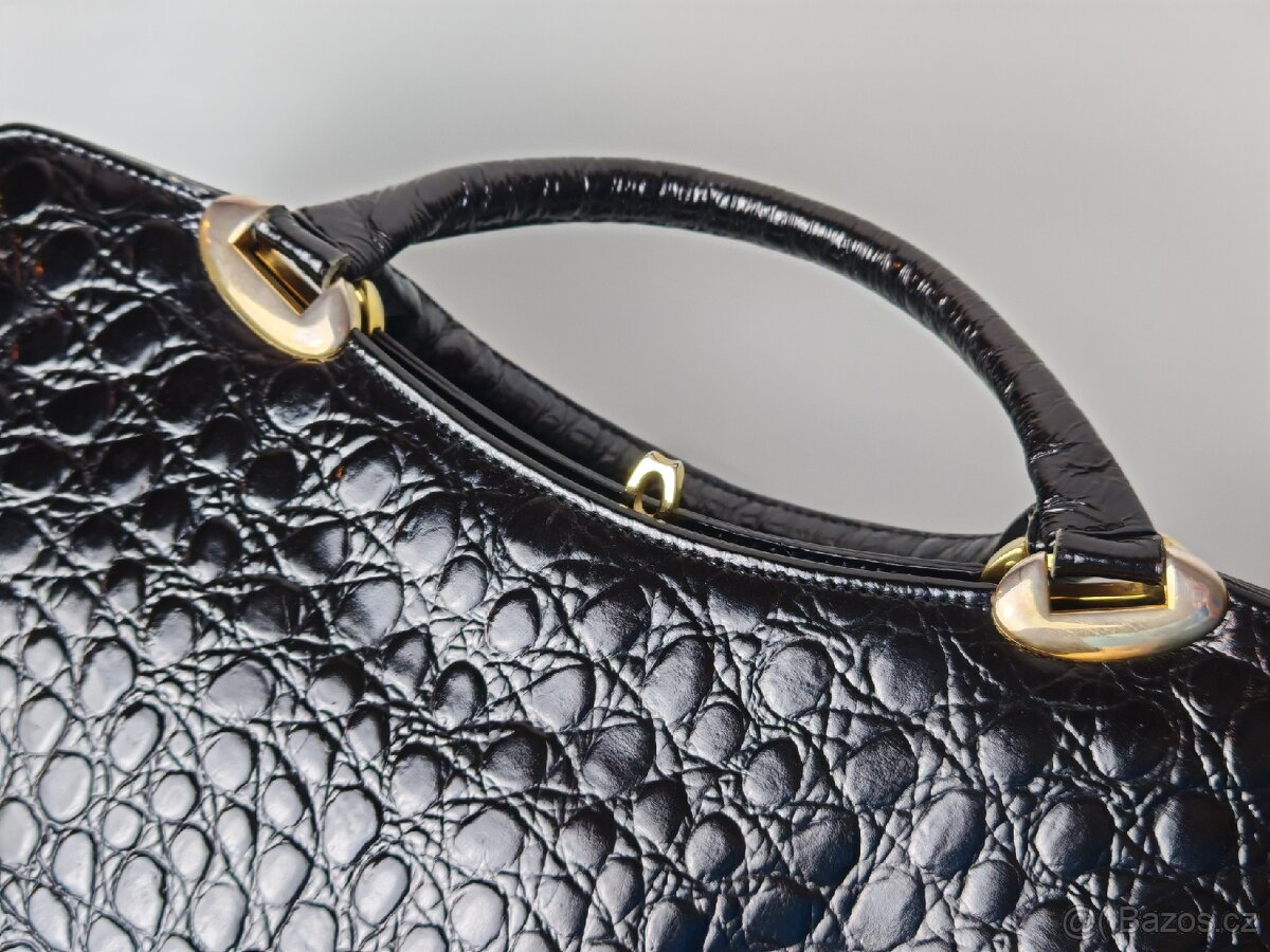 Vintage kožená kabelka - 13