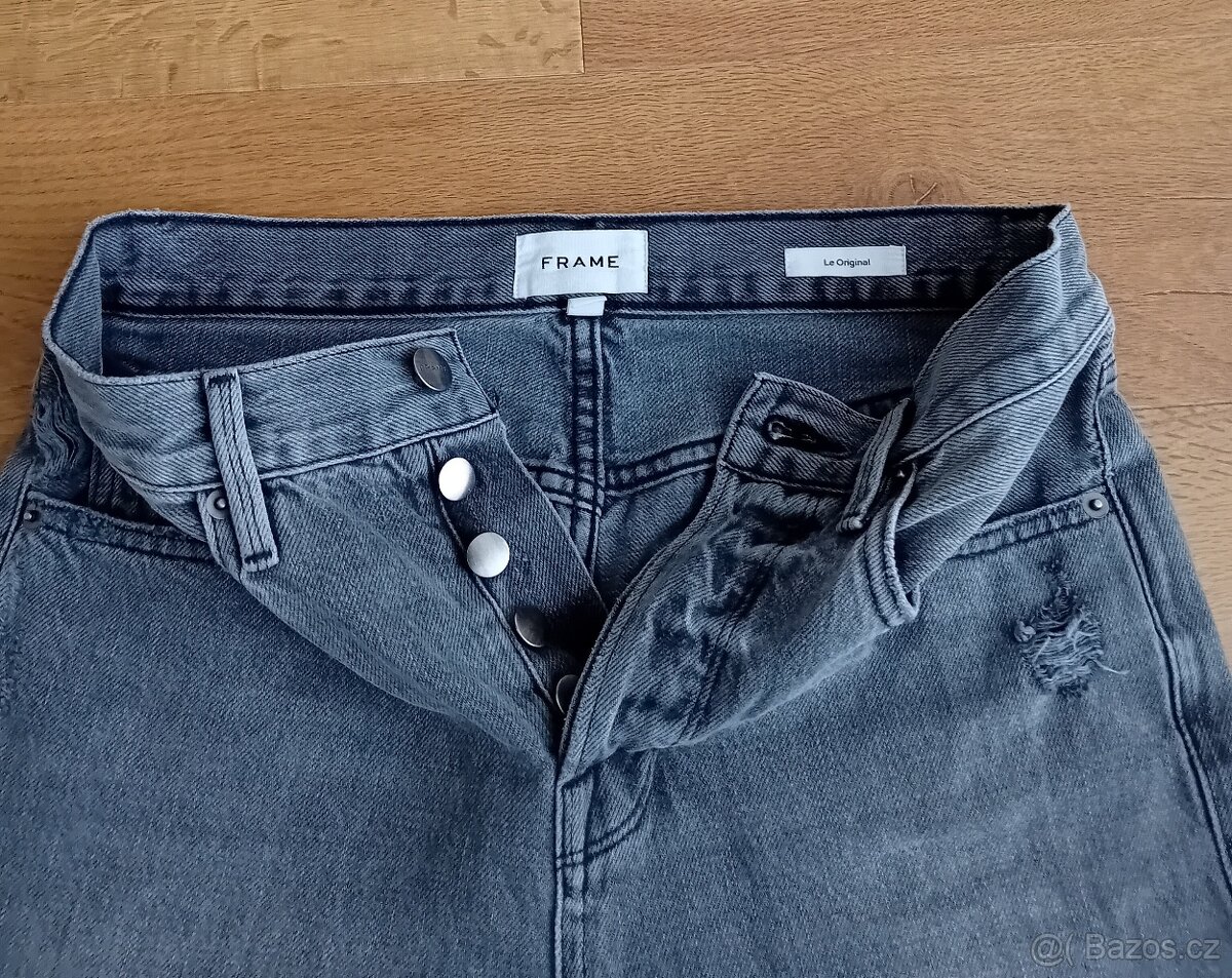 Frame dámské luxusní džíny ke kotníkům vel. S/M - 13