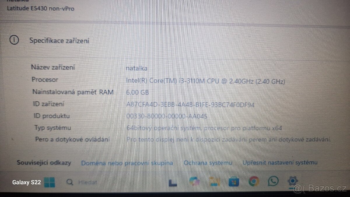 Notebook DELL LATITUDE E5430 - 13