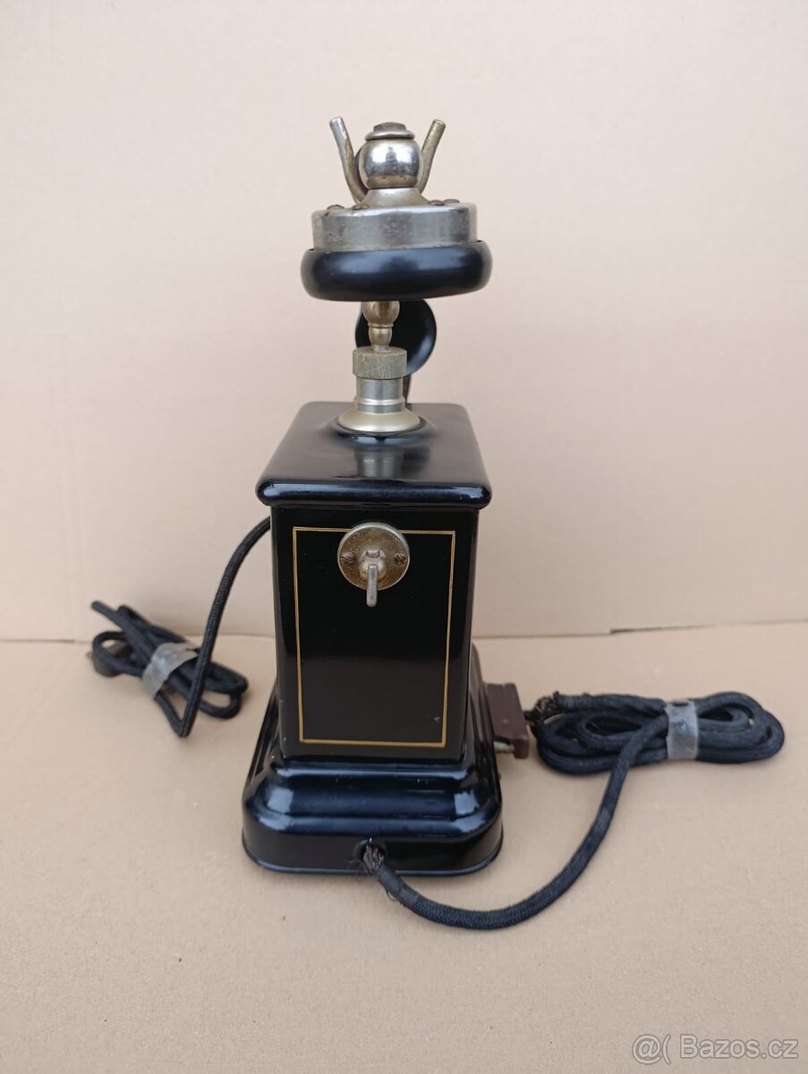 Velmi starý dánský telefon Jydsk, HEZKY ZACHOVALÝ - 13