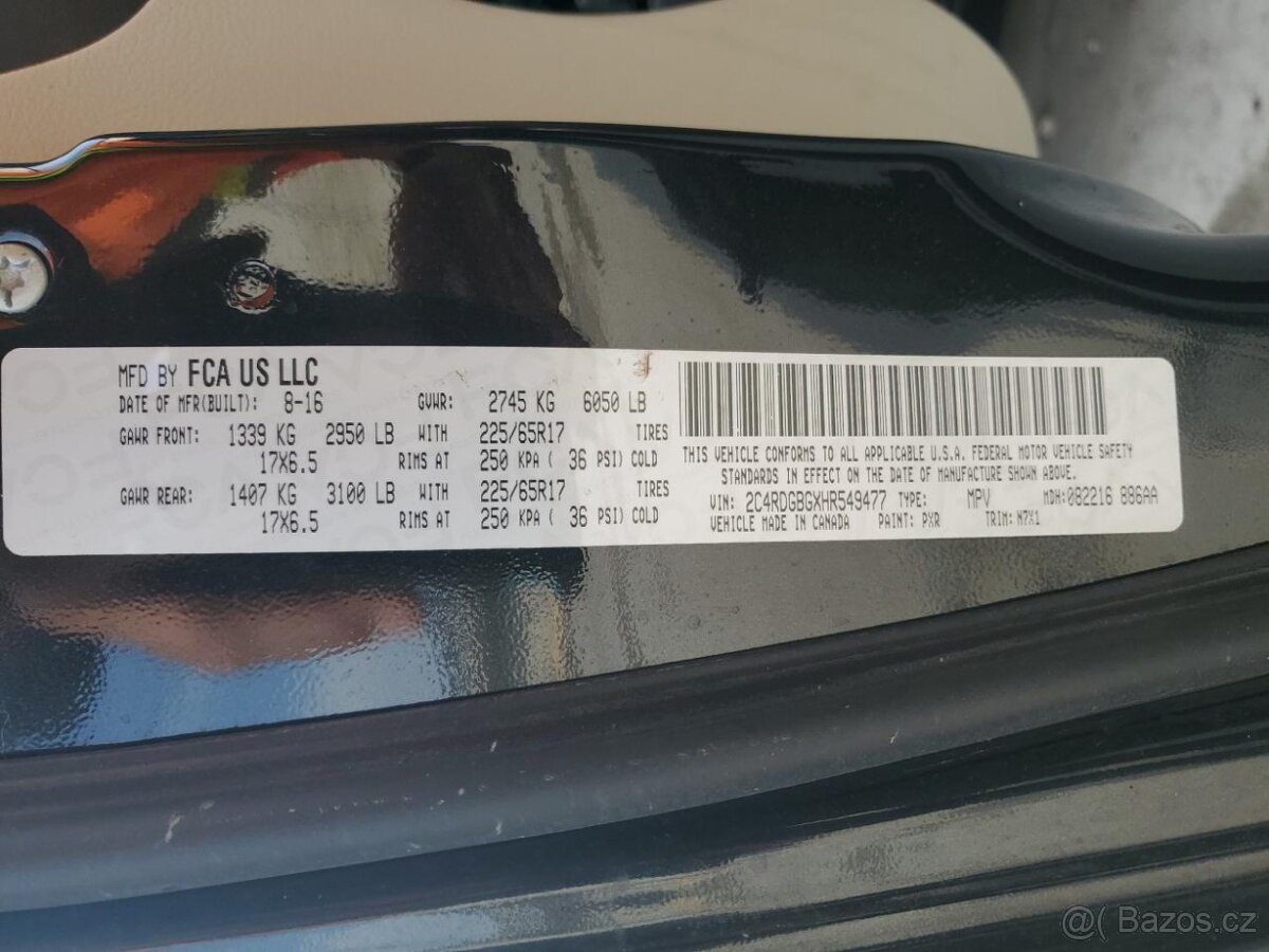 Dodge Grand Caravan SE 2017 - 13