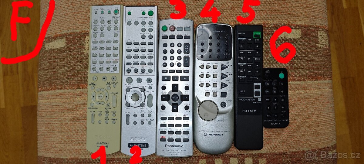 Ovladače SONY/ TECHNICS/ PANASONIC/ SHARP/ a další - 13