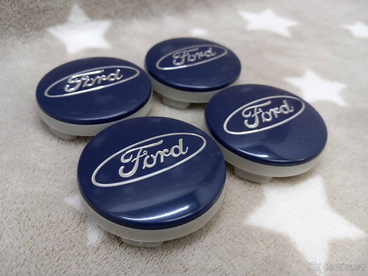 Středové krytky Ford, 54x52mm Modré - 13