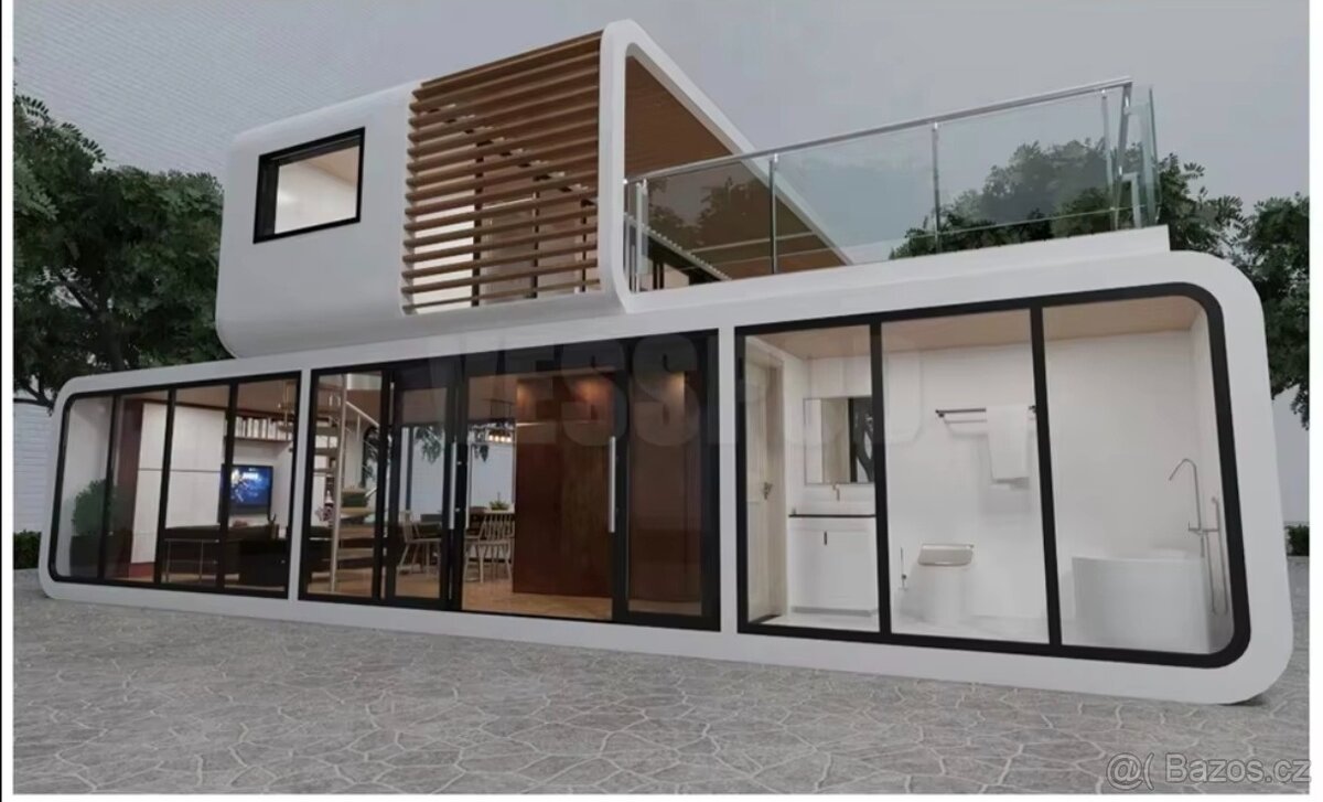 Vesmírna kapsula ,mobilní dům , obytný kontajner - 13