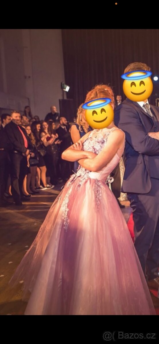 Maturitní/plesové šaty světle fialové - 13