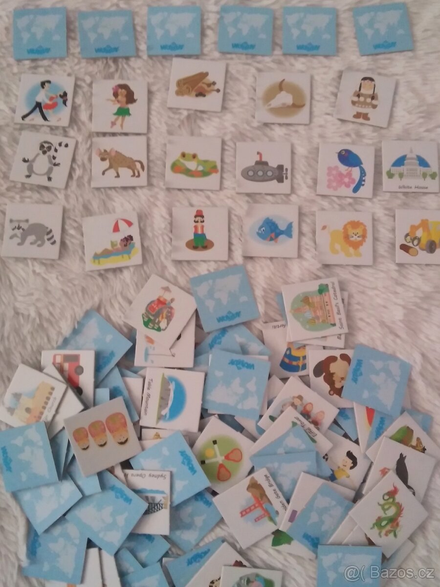 WOODY Magnetické puzzle Mapa Svět v obrázcích 2v1 - 13