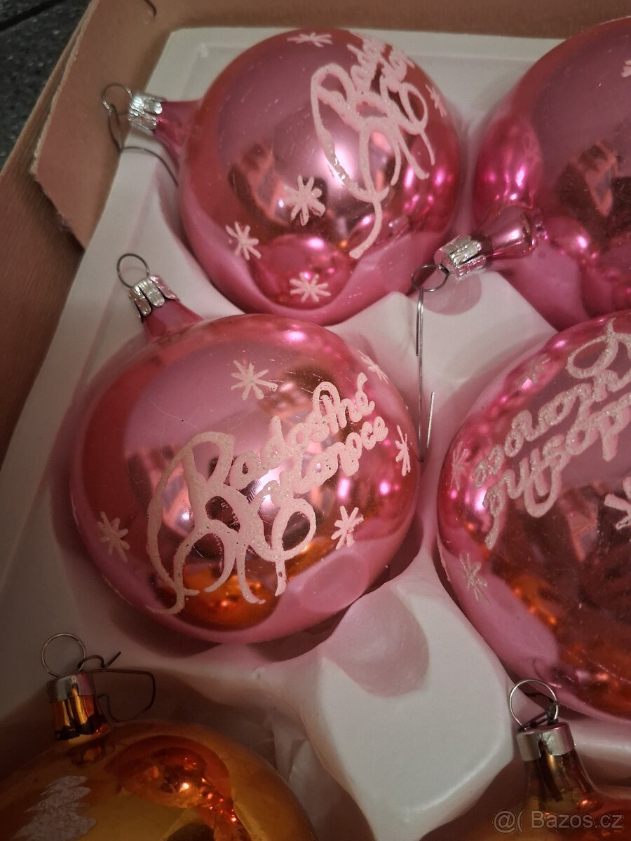 Retro vánoční ozdoby 22ks - 13