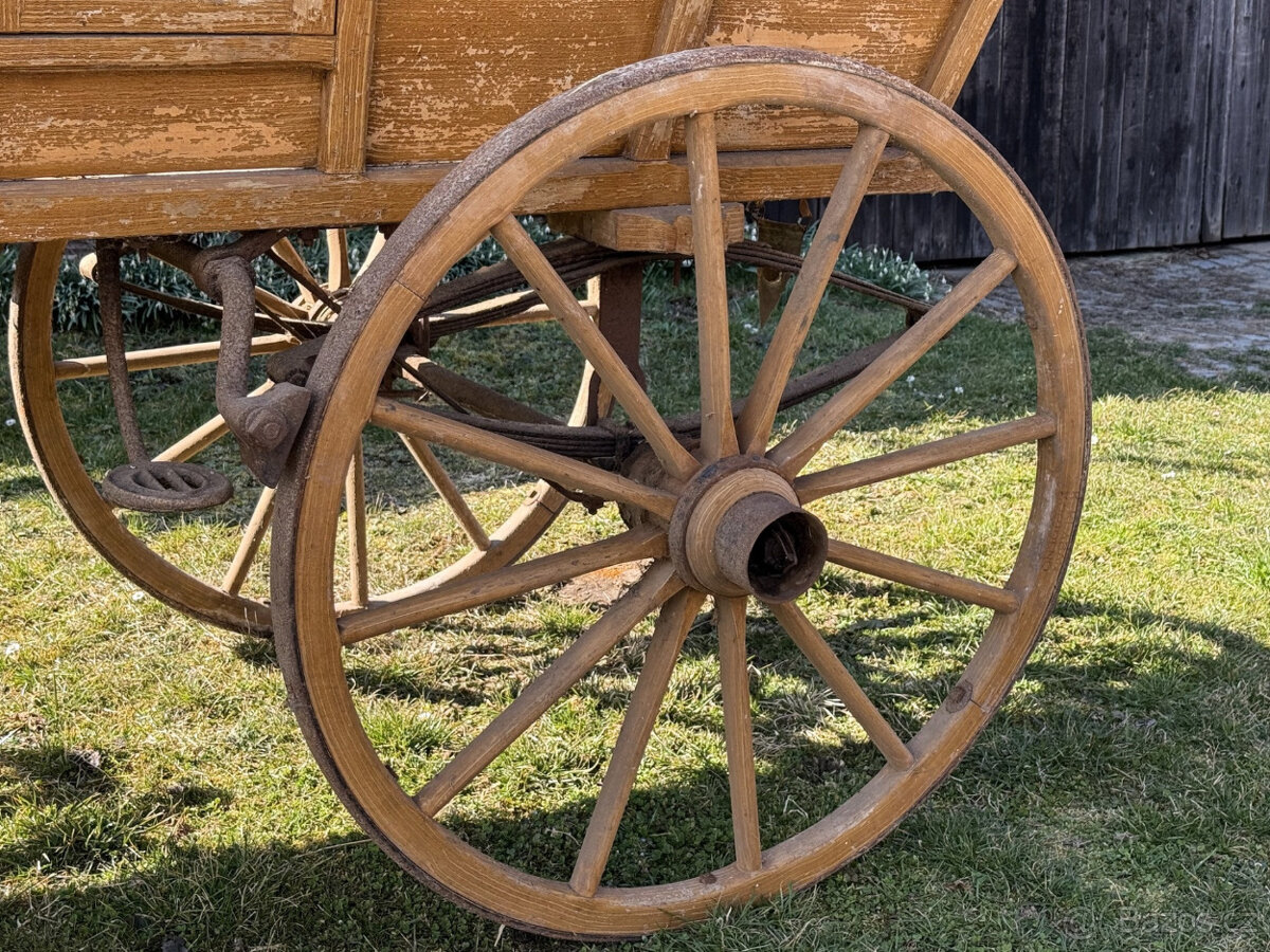 Starý kočár / bryčka za koně - 13