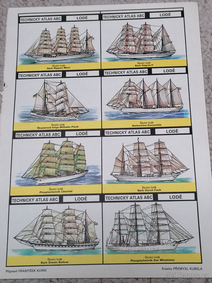 Kartičky Technický atlas ABC - 13