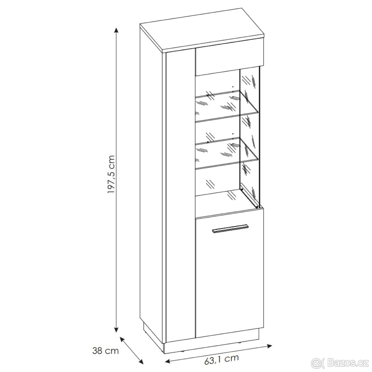 Obývací stěna SCONTO ZINGARO + komoda ZINGARO - SLEVA - 13
