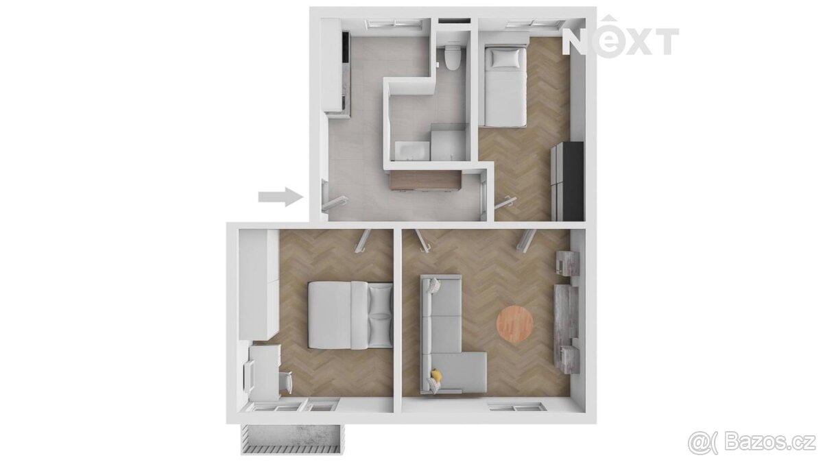 Prodej byt 3+1, 60㎡ - 13