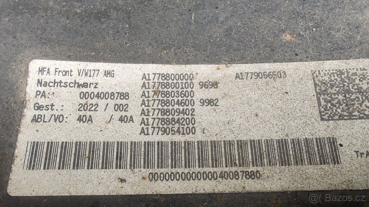 Mercedes A class W177 V177 2018 - 2022 přední nárazník - 13