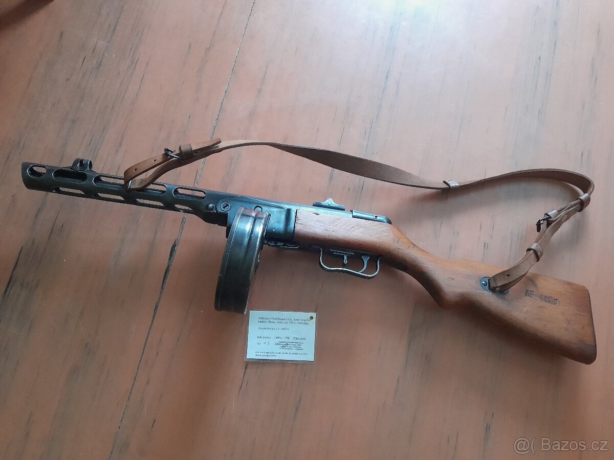 Znehodnocený samopal špqgin MPPS - 13