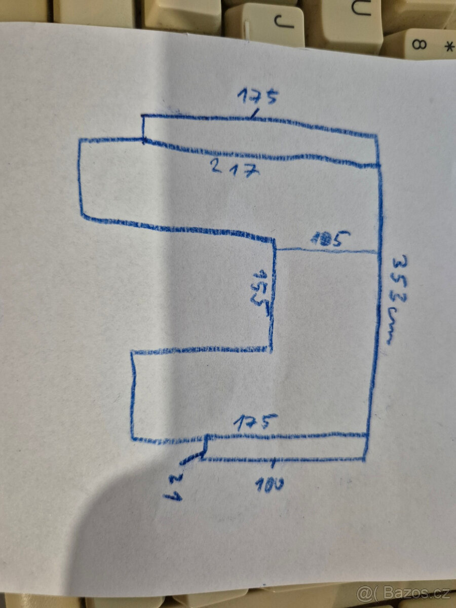 Veľký rozkladací gauč, tvar U , celková šírka 353cm - 13
