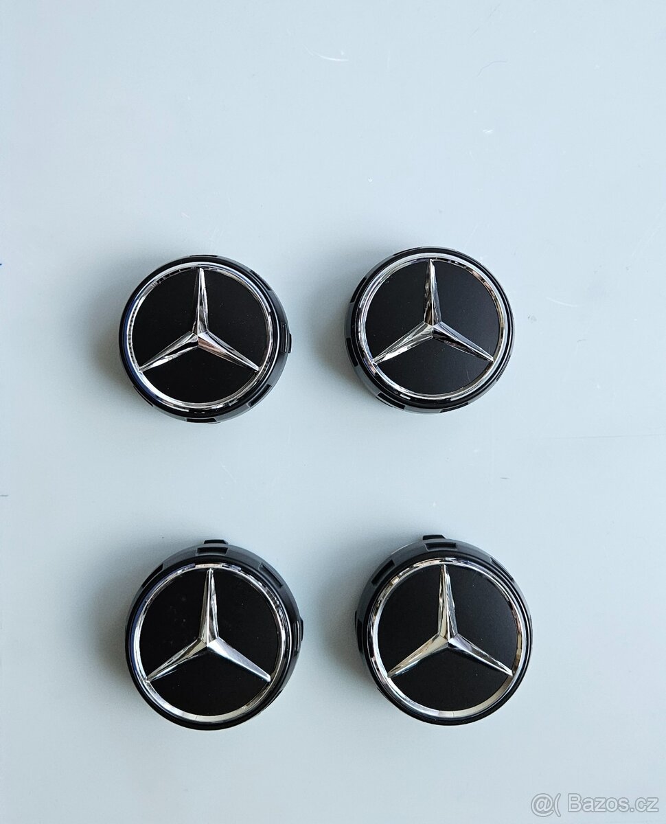 Středové krytky kol Mercedes, 75 mm - 13