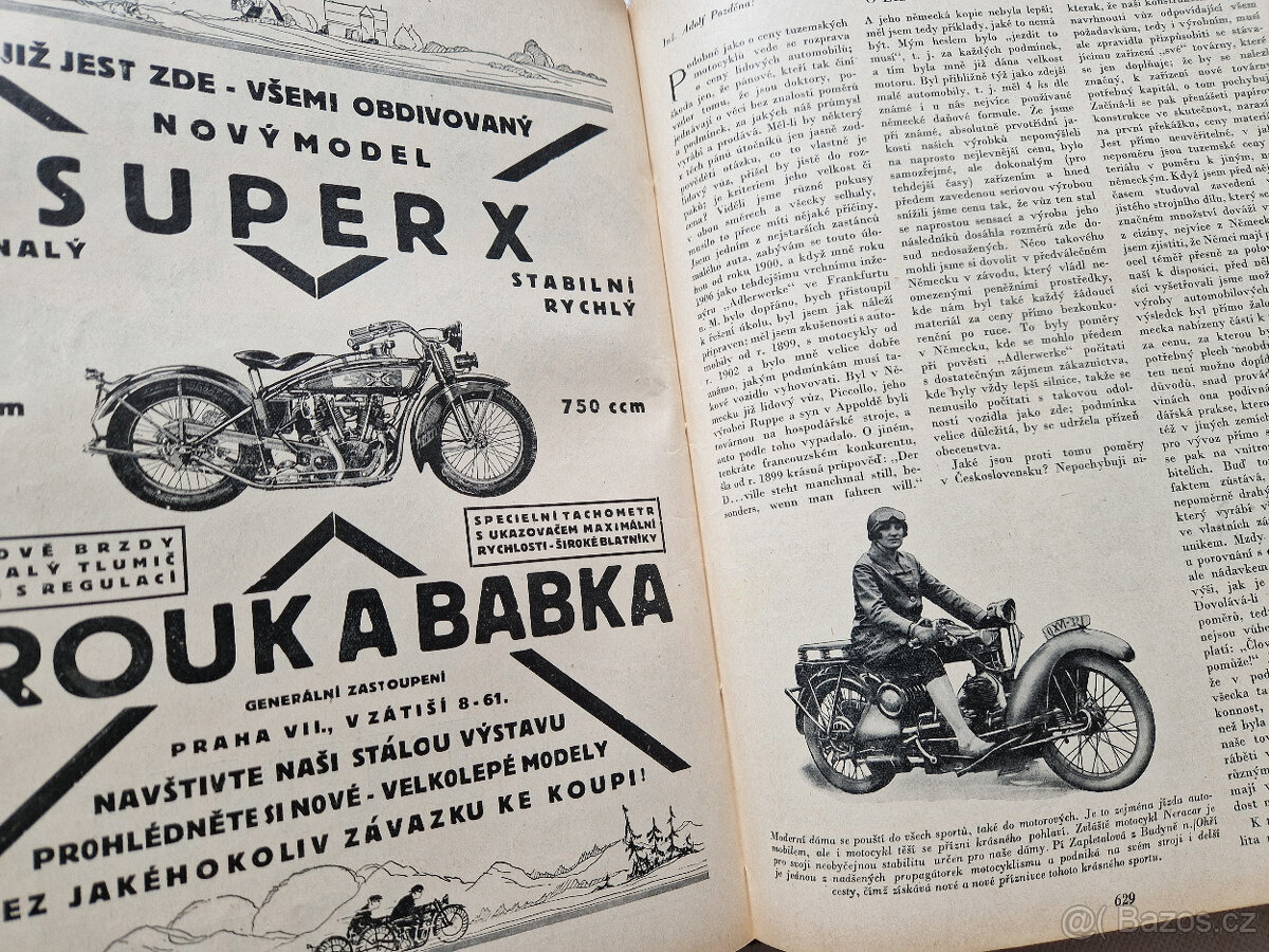 Svázaný ročník VI. časopis Motor (Motocykl) 1927 veteráni - 13