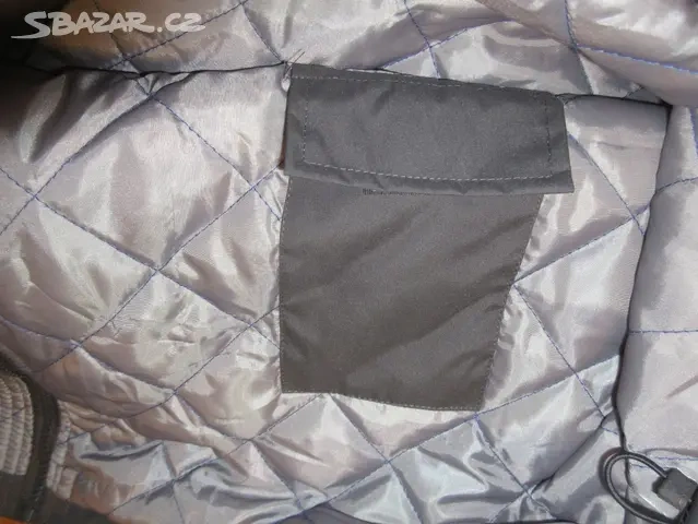 Zimní pánská tm. šedá bunda - nadměr UK XXXL. - 13