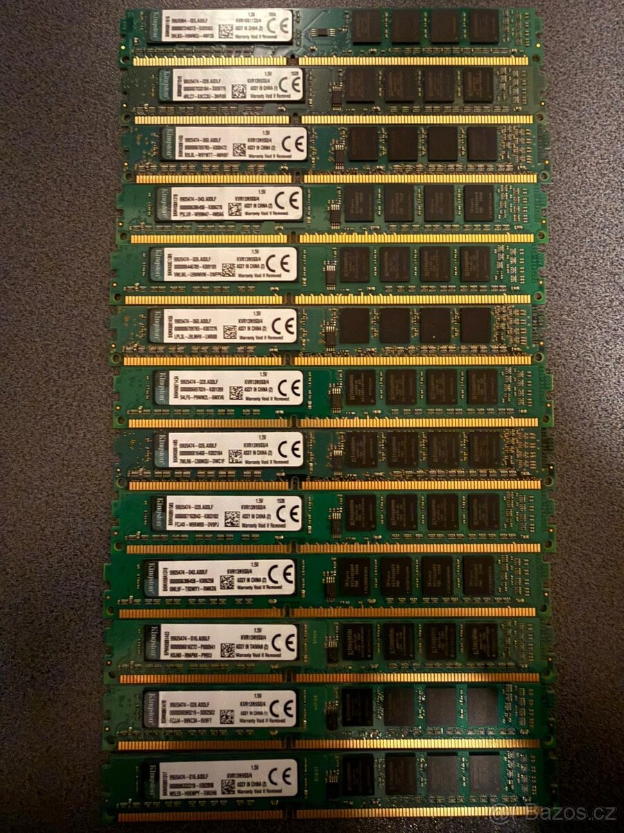 RAM DDR3 4GB – 1333 / 1600 MHz – desktop PC – více kusů - 13