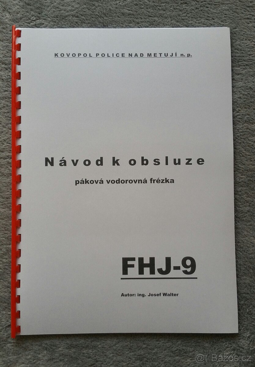 Návody kovo frézek FA-3, FN-20, FN-22, FN-32... - 13