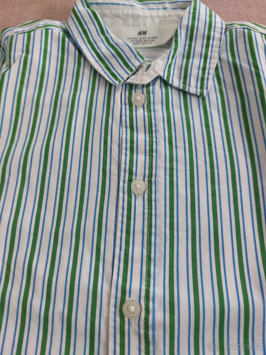 2x chlapecké košile H&M vel. 104 (3-4r) - 13
