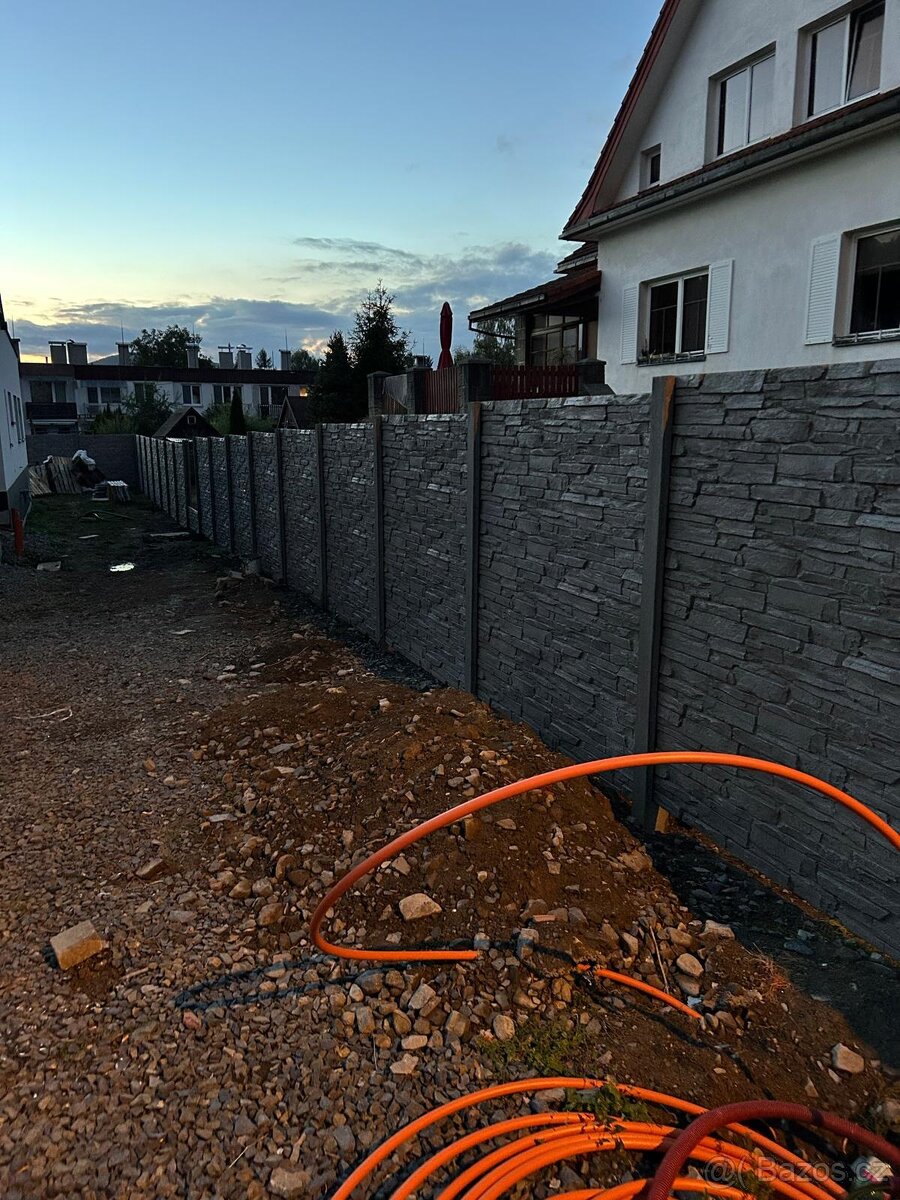 Pletivové,2D, 3D a betonové ploty - 13
